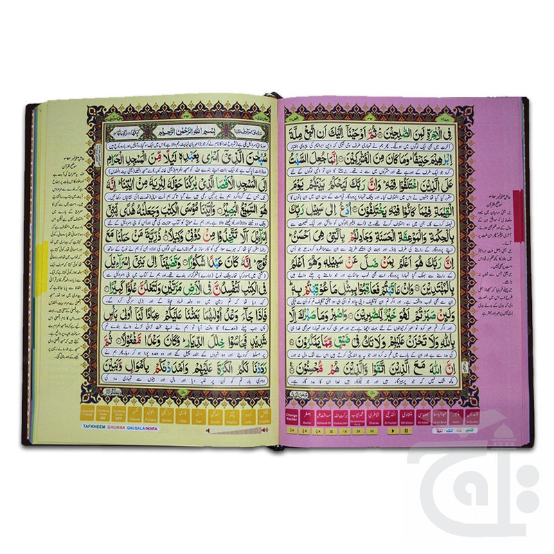 Inner Image Quran Read Pen  Fateh ul Hameed Special Edition Point Pen Colour Coded Tajweed Rules With Delicate Case Digital Quran PQ865D