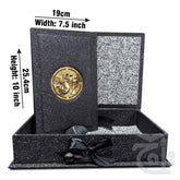 Title Image Holy Quran Translated Glitter Black With Box 81KGLTB-Black