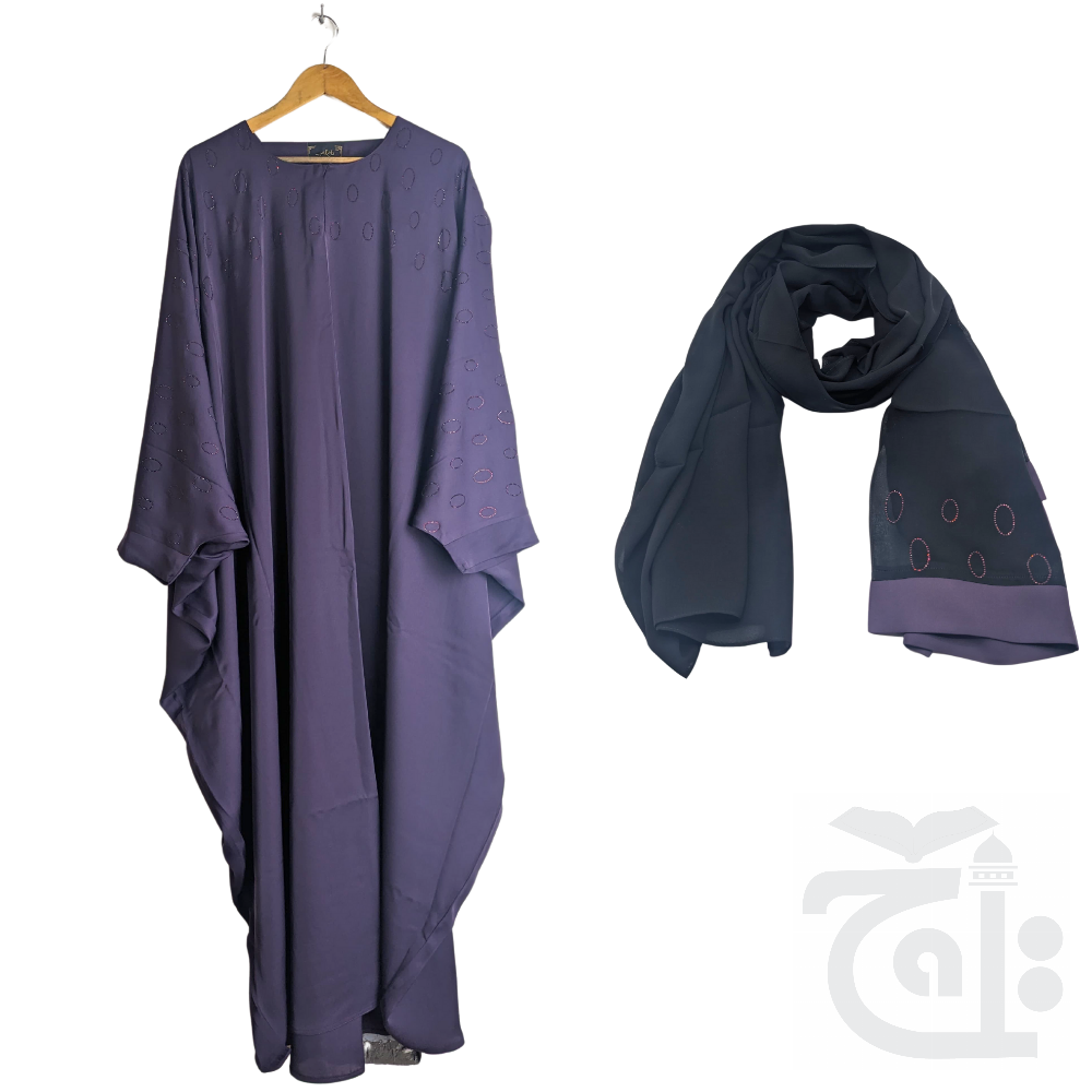 Title Image Abaya for Girls Purple Color (Size 58) Esra Esra-58Purple