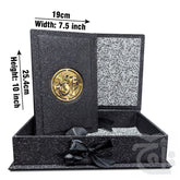 Title Image Holy Quran Black Glitter Translated Kanzul Iman(7 color) with Box 11-7KGLTB-BLACK