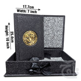 Title Image Holy Quran 16 Line Glitter black With Box 55GLTB-Black