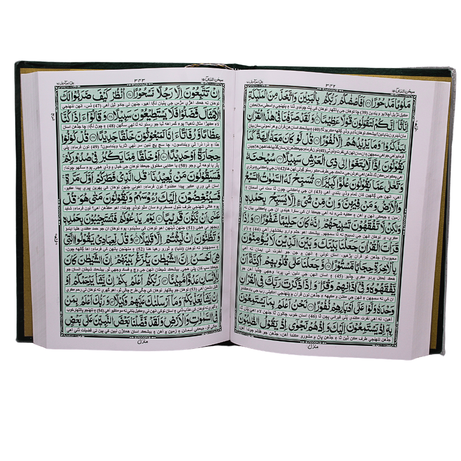 462k Holy Quran Kanz ul iman Sindhi Translated