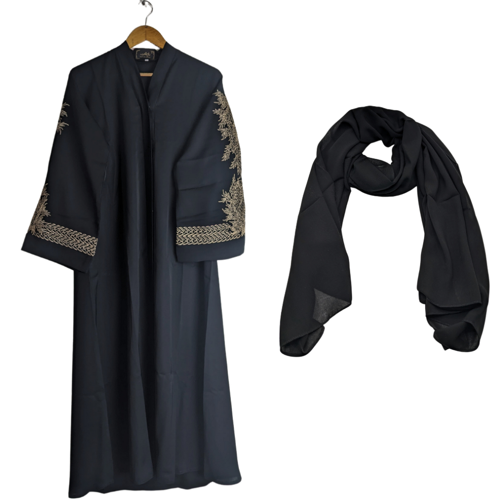 Anabya-56black Abaya for Girls Black (Size 56) Anabya