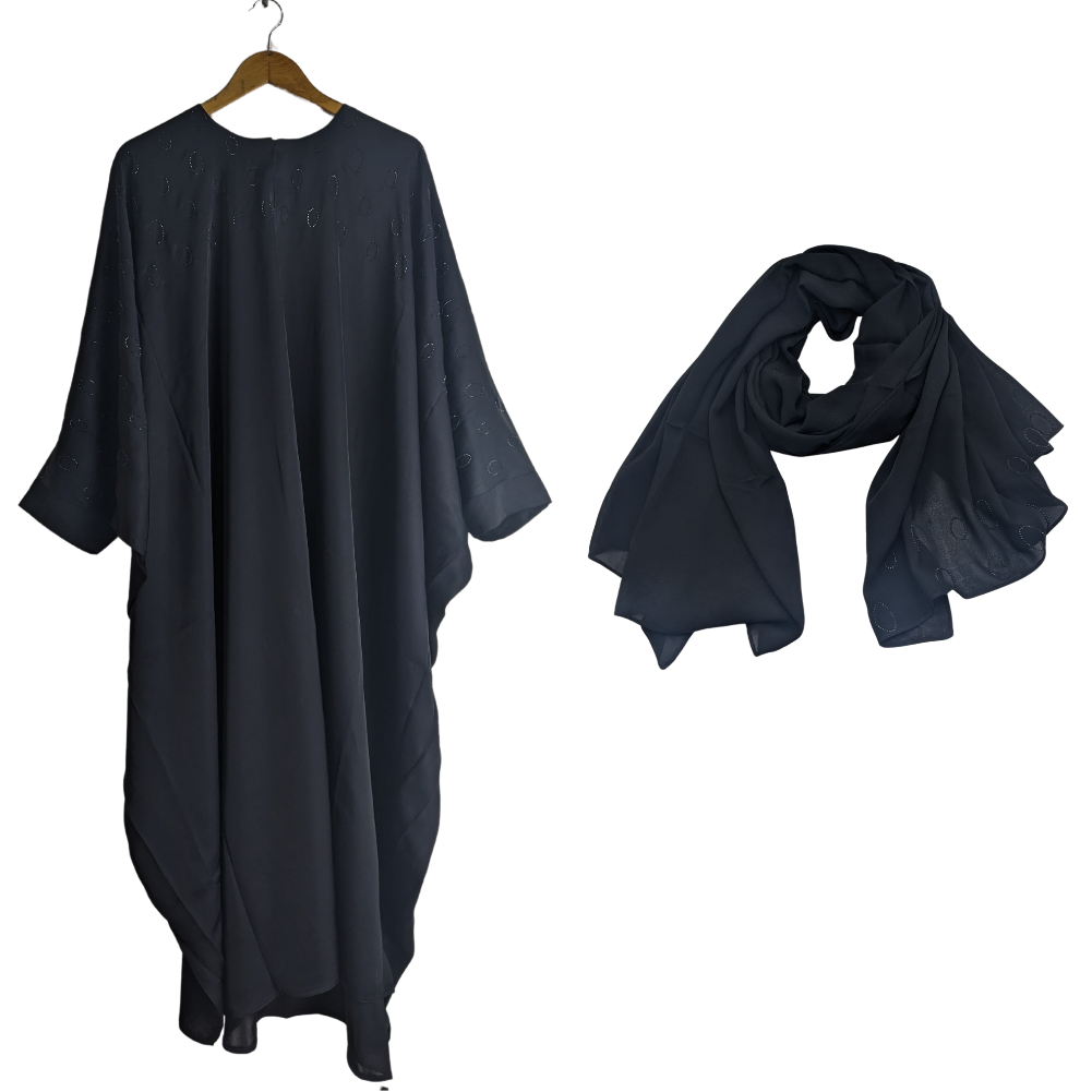 Inaya-56black Abaya for Girls Black (Size 56) Inaya