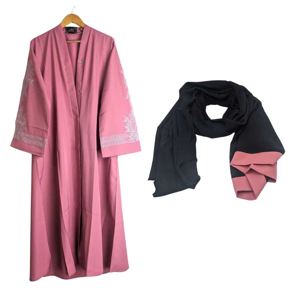 Anabya-52Pink Abaya for Girls Pink Color (Size 52) Anabya