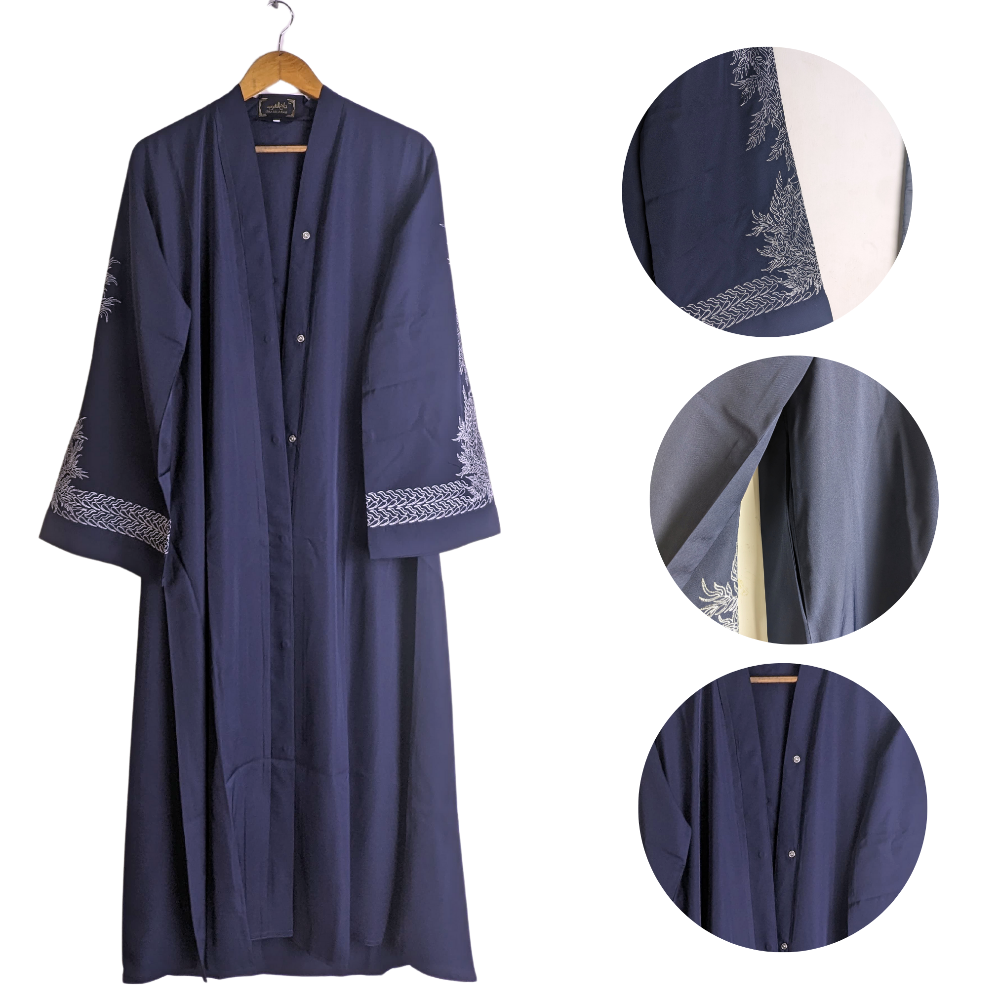 Anabya-54darkblue Abaya for Girls Teal Color (Size 54) Anabya
