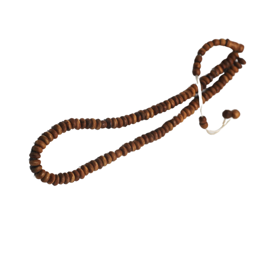TWF8-100 Tasbih wooden flat 8 number 100 daana