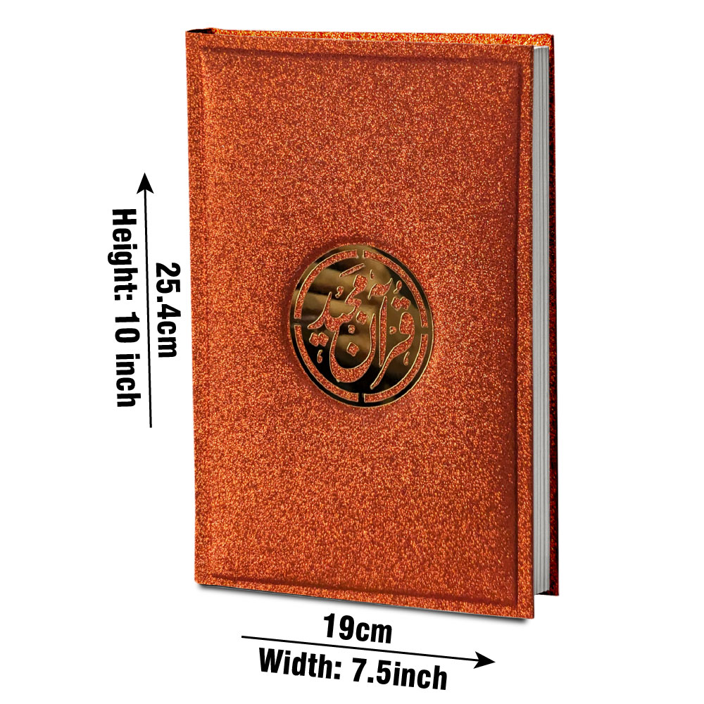 81KGLT-Red Holy Quran Translated Glitter Red
