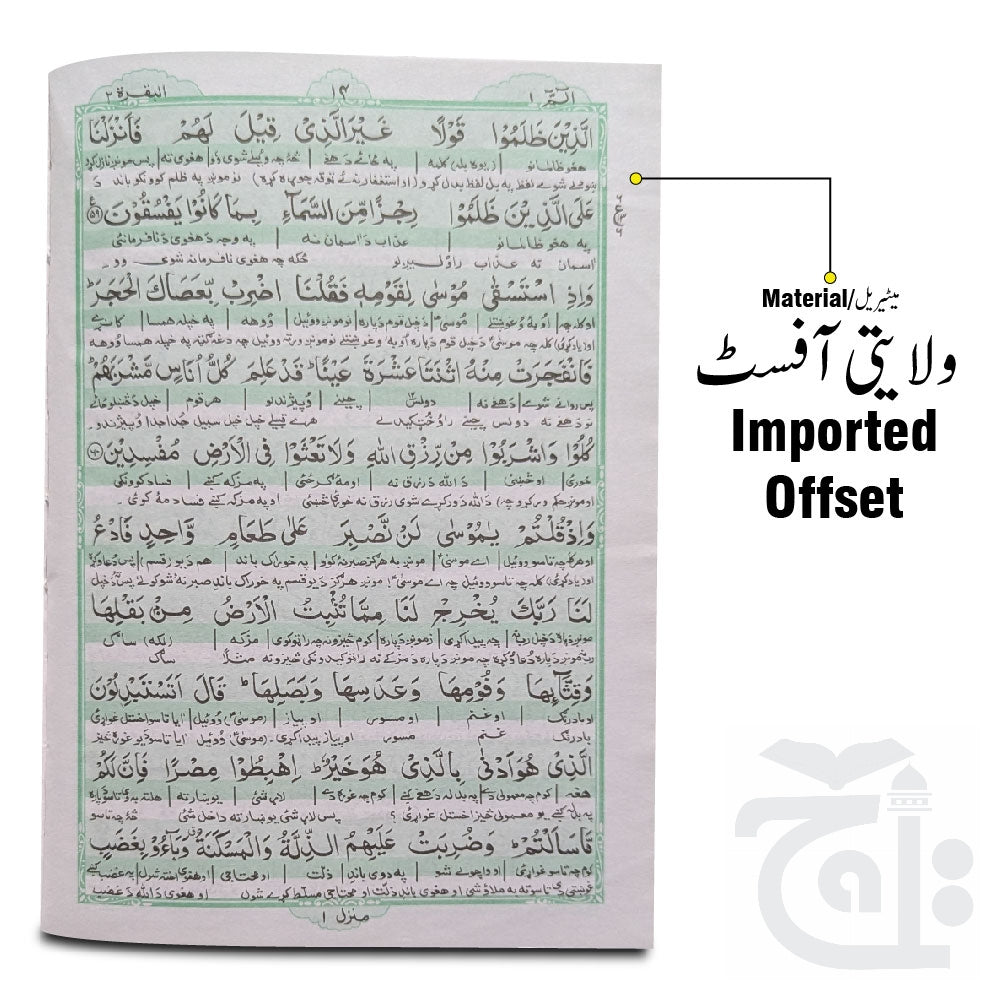 Inner Image Taleem ul Quran Word by Word Pashto Translation 161B