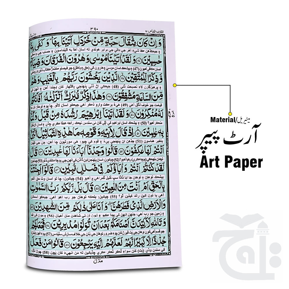 Inner Image Holy Quran(Translation Sindhi) 457