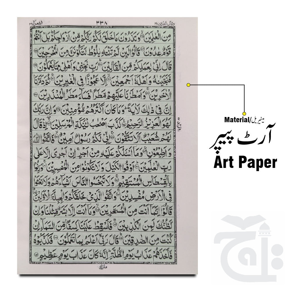 Inner Image Holy Quran(16 Line Hafzi)Purfeum 76M