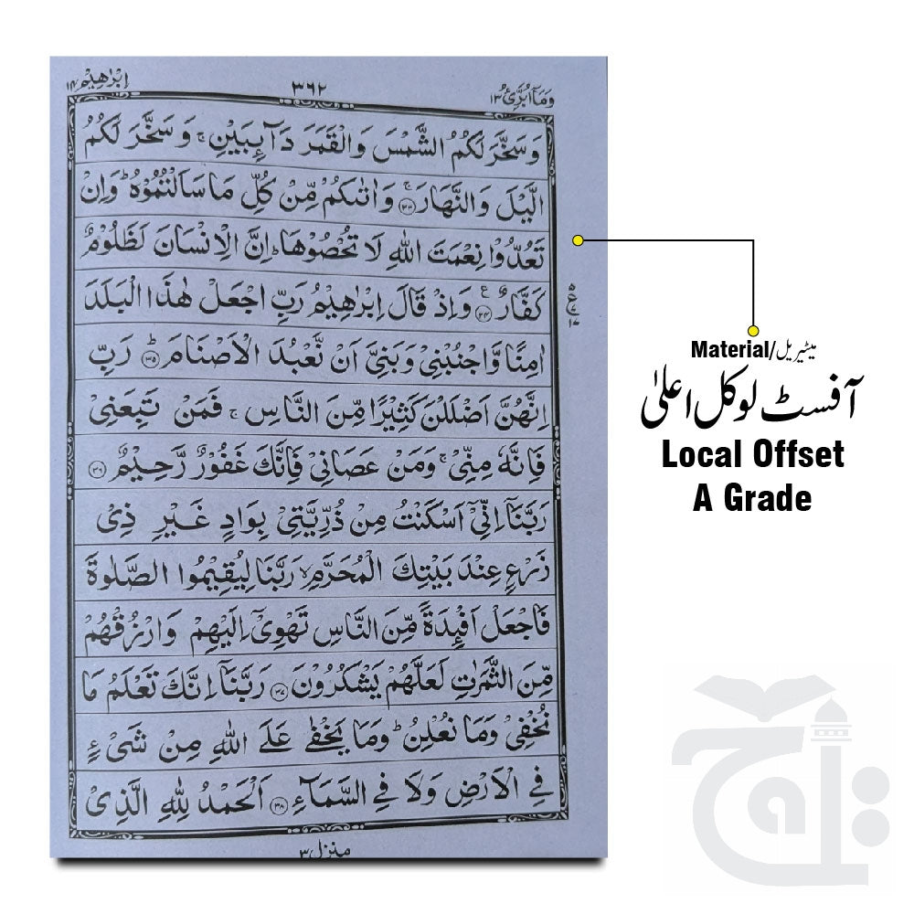 Inner Image Holy Quran(13 lines)  103L