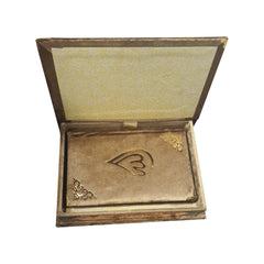 Holy Quran Tajweed VELVET WITH BOX GOLD 876-7VB-GOLD