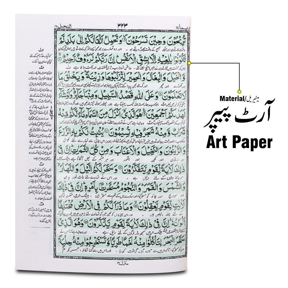 81G The Quran - Urdu Translated Version Arabic And Urdu language With Tafseer
