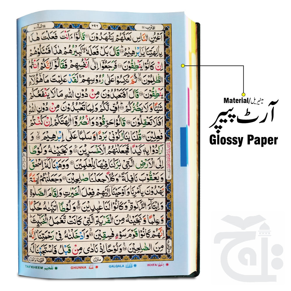 Inner Image Holy Quran Tajweedi 16 Line 7Clr 876-7K