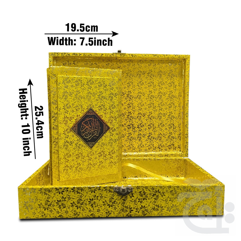 Title Image Golden Jahez Box With Holy Quran Kanzulaiman 279GJ