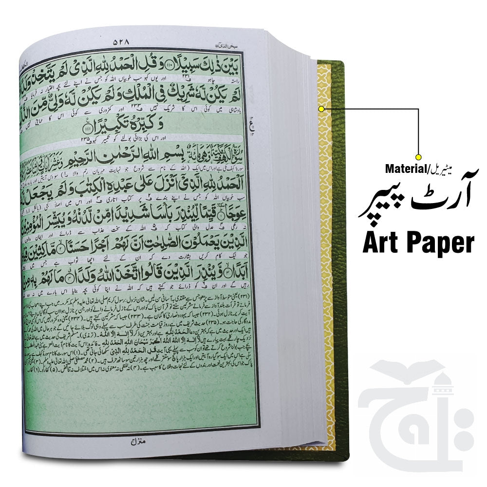 Inner Image Golden Jahez Box With Holy Quran Kanzulaiman 279GJ