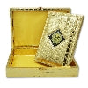 76GJ Golden Jahez Box With Holy Quran 16 Line