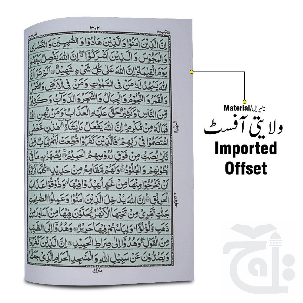 Inner Image Holy Quran(16 Line Hafizi) 55-7B