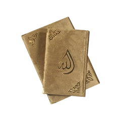 Holy Quran Tajweed VELVET WITH BOX GOLD 876-7VB-GOLD