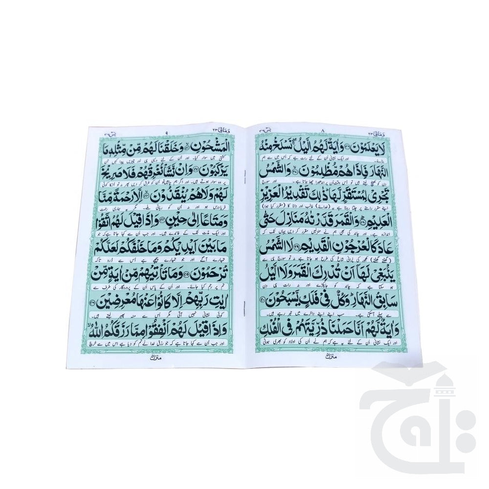 Inner Image Surah Yaseen Translated 16 Pages 87-2K