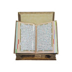 Holy Quran Tajweed VELVET WITH BOX GOLD 876-7VB-GOLD