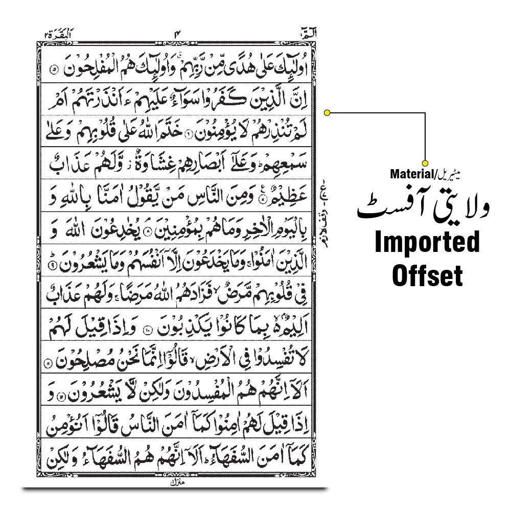 23M Holy Quran 13 Line Hafizi  Imported