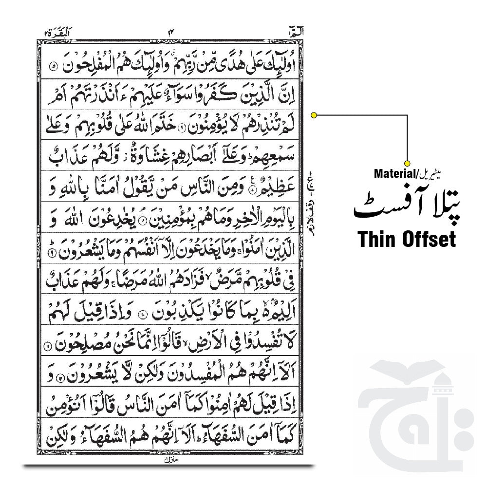 Inner Image Holy Quran 13 Line Cream Imported 23CR