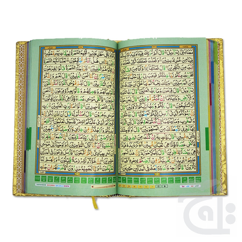 Inner Image Holy Quran Digital 16 Line Tajweedi  Golden PQ876G