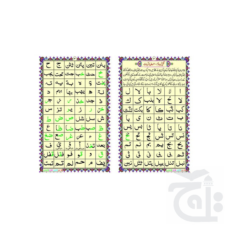 Title Image TAKHTI CARD (noorani qaida awwal mashq) 1042PC