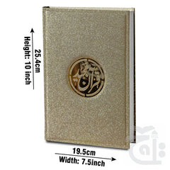 Title Image Holy Quran Translated Glitter Gold 11KGLT-Gold