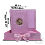 Title Image Holy Quran Tajweed 16 Line Pink rose Binding 855-4GLTB-Pink