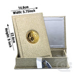 Title Image Holy Quran With BOX tajweedi 16 Line GOLD 876-7GLTB-Gold