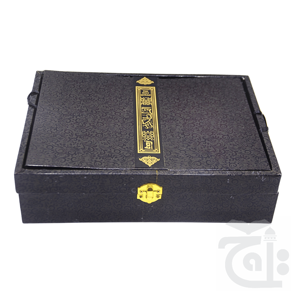 Title Image FANCY QURAN BOX BLACK SHINE FOR 19x25cm BR55SH-BLACK