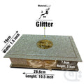 Title Image FANCY QURAN BOX GOLD GLITTER FOR 14x21cm  B76GLT1-GOLD