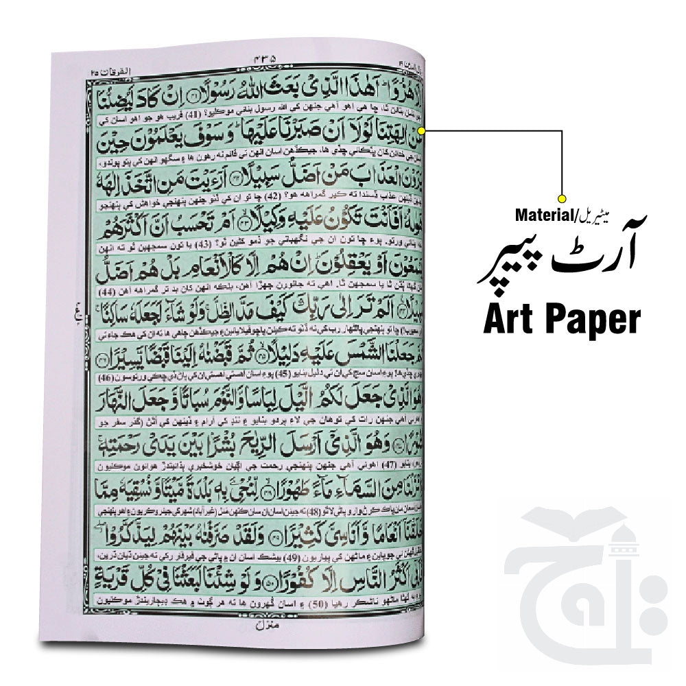 Inner Image Holy Quran Kanz ul iman Sindhi Translated 462k