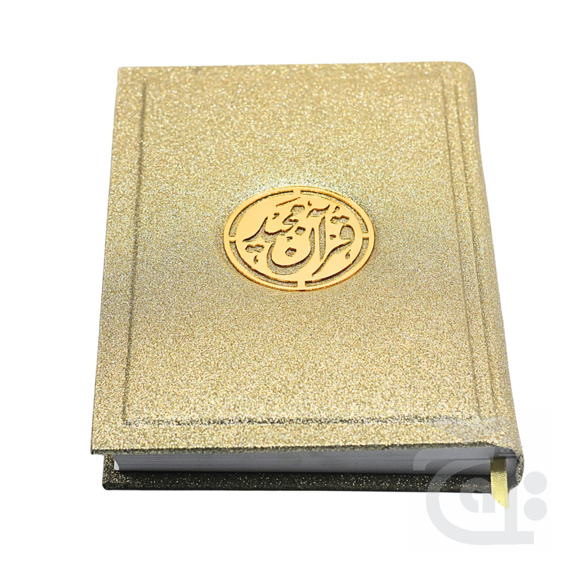 Title Image Holy Quran Translated Glitter Gold With Box 11KGLTB-Gold