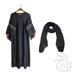 Inner Image Abaya for Girls Black (Size 50) Haleema Haleema-50black