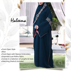 Title Image Abaya for Girls Black (Size 58) Haleema Haleema-58black