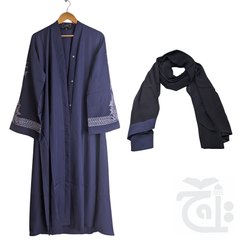 Inner Image Abaya for Girls in Teal Color (Size 50) Anabya Anabya-50darkblue