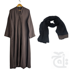 Title Image Abaya for Girls Brown Color (Size 50) Esra Esra-50Brown