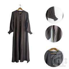 Title Image Abaya for Girls Brown Color (Size 50) Zimal Zimal-50Brown