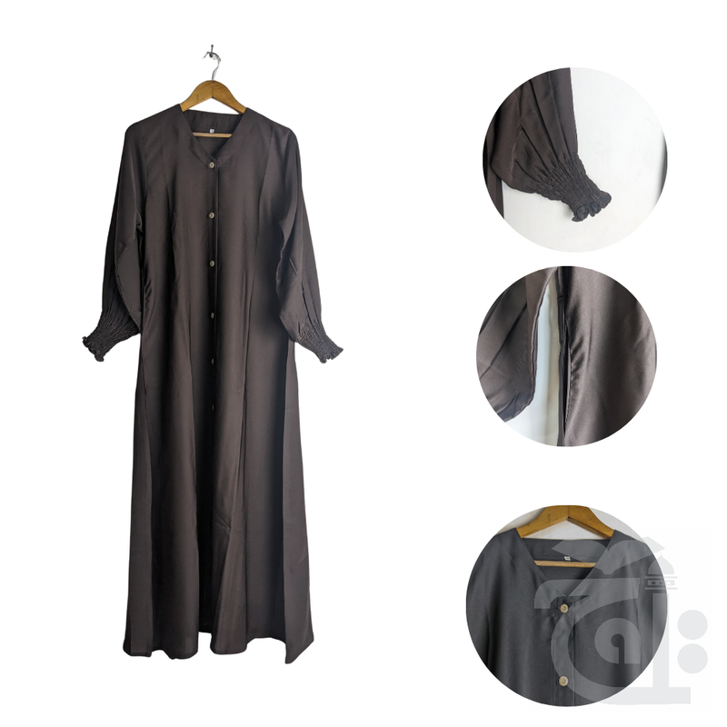 Title Image Abaya for Girls Brown Color (Size 58) Zimal Zimal-58Brown