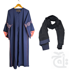 Inner Image Abaya for Girls N-Blue Color (Size 50) Haleema Haleema-50 N-Blue