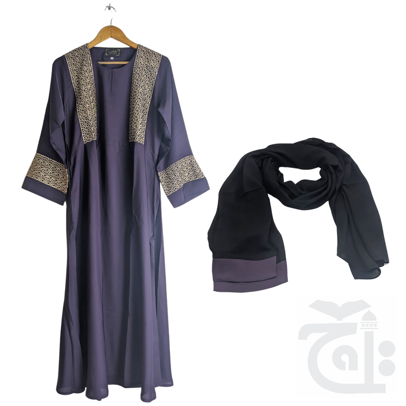 Title Image Abaya for Girls Purple Color (Size 50) Meryem Meryem-50Purple