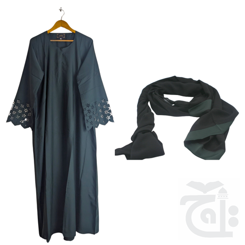 Title Image Abaya for Girls Teal Color (Size 58) Zarnish Zarnish-58deepgreen