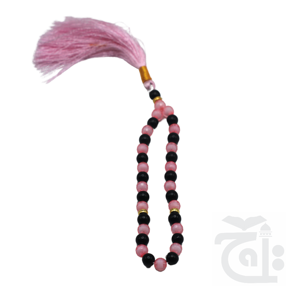 Title Image Tasbih double tone+plastic sheesha 8 Num 33 Daana TDS8-33