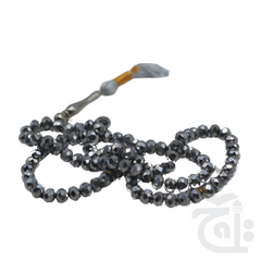 Inner Image Tasbih silver crystal plastic 8 number 100 daana  TSP8-100