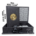 Title Image Holy Quran Translated Glitter Black With Box 11KGLTB-Black