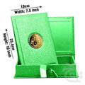 Title Image Holy Quran Green Glitter Translated Kanzul Iman(7 color) with Box 11-7KGLTB-GREEN